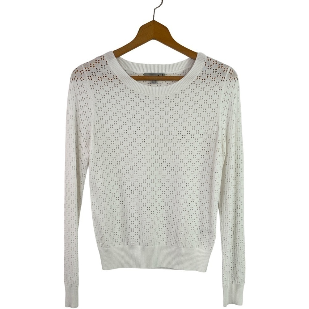 KUT From The Kloth - Edythe Eyelet Knit Sweater
